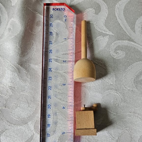 Vintage Wooden Cooking Set For Dolls - Picture 10 of 12